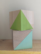 Load image into Gallery viewer, Air Plant Holder Cube- Modern- Color Block Available in 2 Colors