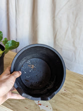 Load image into Gallery viewer, Cute Cat Black Plant Pot 7 inch