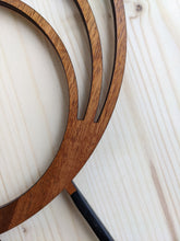 Cargar imagen en el visor de la galería, Wooden Triple Hoop Trellis - Endless Loop - Circle Trellis- Available in 2 Sizes