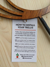 Cargar imagen en el visor de la galería, Wooden Triple Hoop Trellis - Endless Loop - Circle Trellis- Available in 2 Sizes