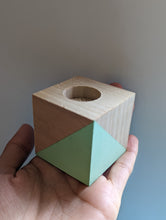 Cargar imagen en el visor de la galería, Air Plant Holder Cube- Modern- Color Block Available in 2 Colors
