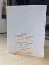 Cargar imagen en el visor de la galería, Instructions shown on back of greeting card read: This card is printedon wildflower seed paper. Simply plant, keep moist, and watch it grow. 
